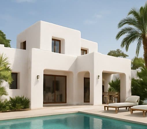villa spanje ibiza stijl intro ibiza stijl villa met zwembad in spanje